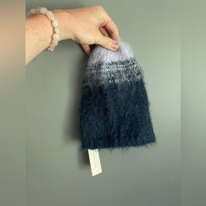 NWT Anthropologie Blue Beanie Hat